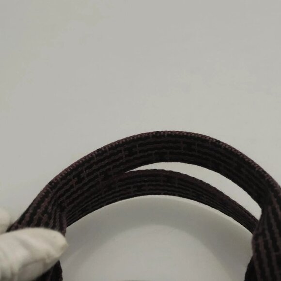 HERMES Her Line MM Hand Bag Canvas Gray Auth - Picture 6 of 15